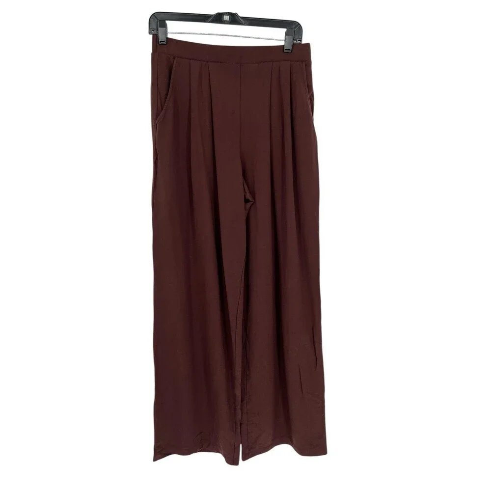 Garnet Hill Pants Women's Size XS Brown Stretch Waist
